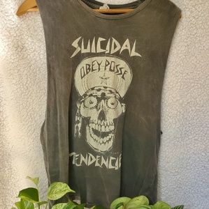 S Unisex Obey Suicidal Tendencies Muscle Tank